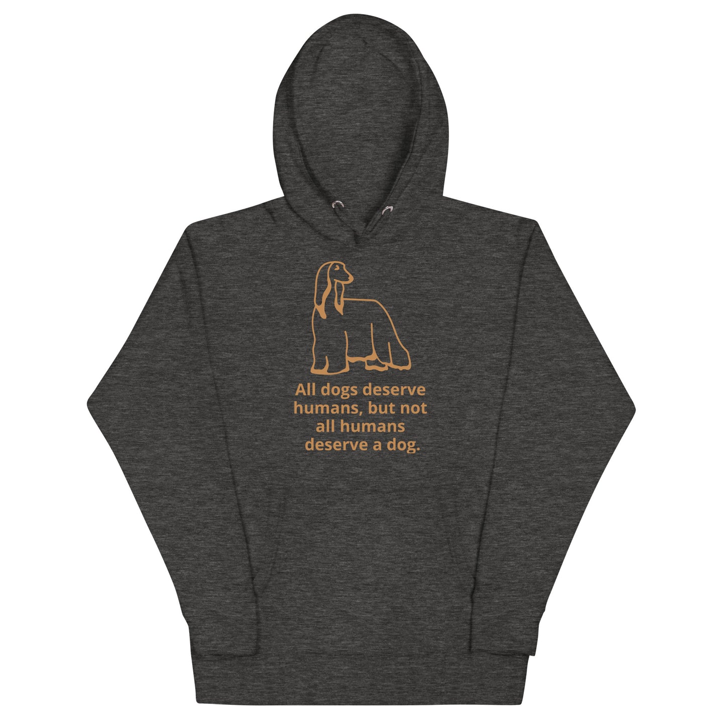 Unisex Dog Lover Hoodie - Afghan (brown print)