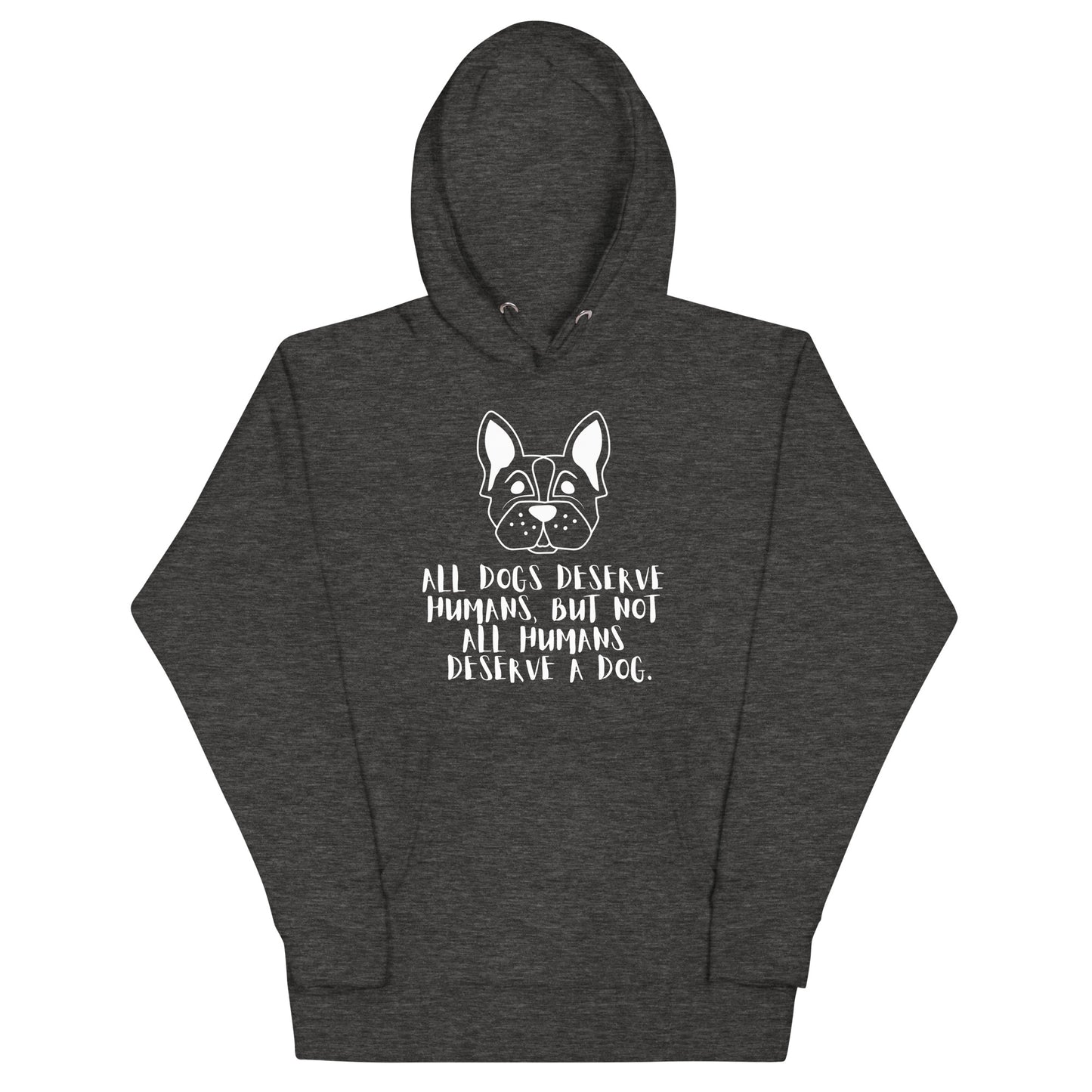 Unisex Dog Lover Hoodie - French Bulldog (white print)