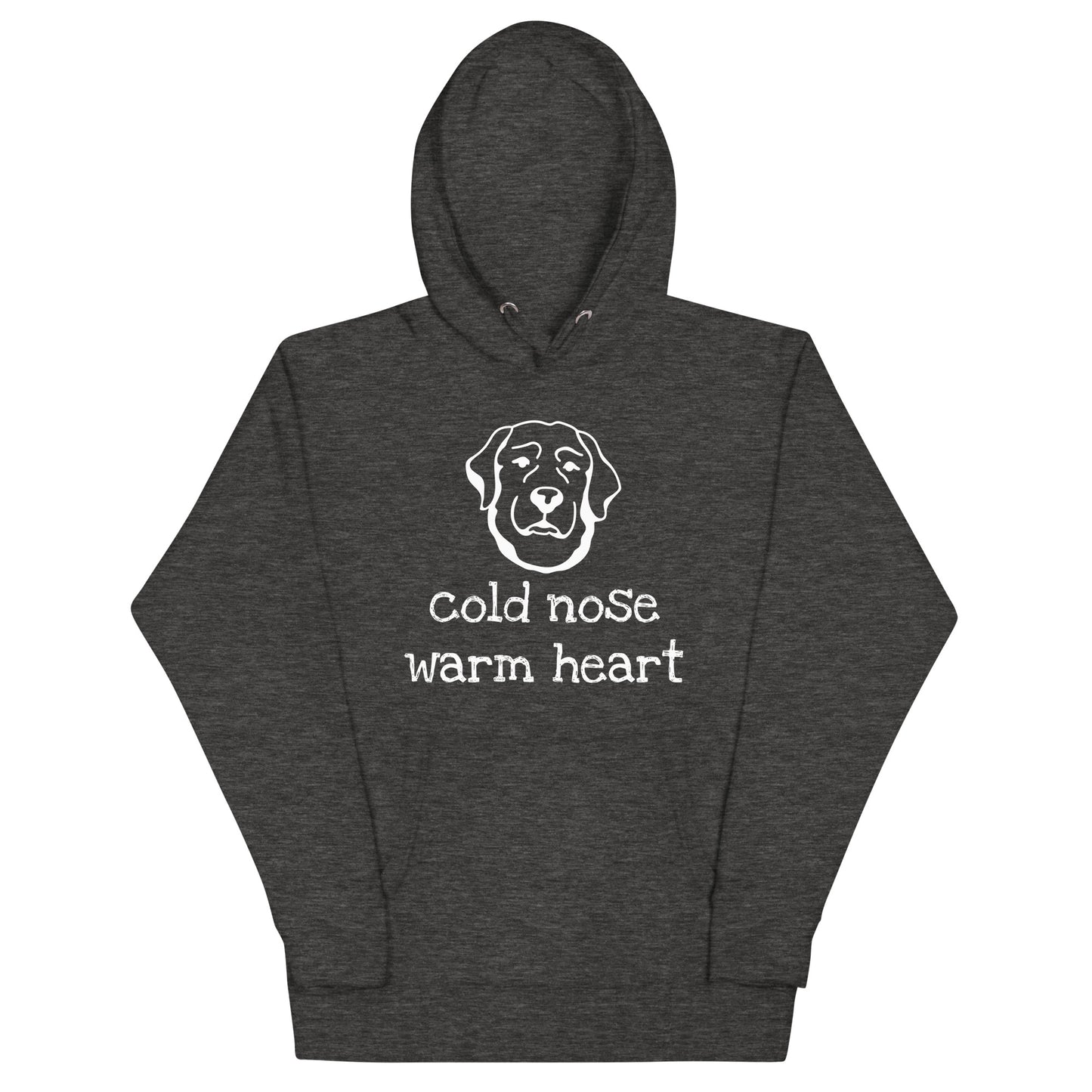 Unisex Dog Lover Hoodie - cold nose warm heart - Golden Retriever (white print)