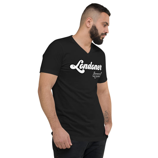 Unisex Short Sleeve V-Neck T-Shirt (Londoner Legend)